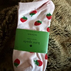 kate spade Pink Strawberry Low-Cut Socks 3 pairs nwt